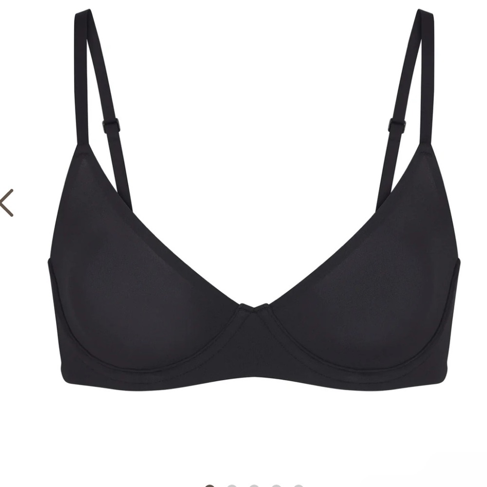 Skims fits everybody unlined demi bra in onyx 34D